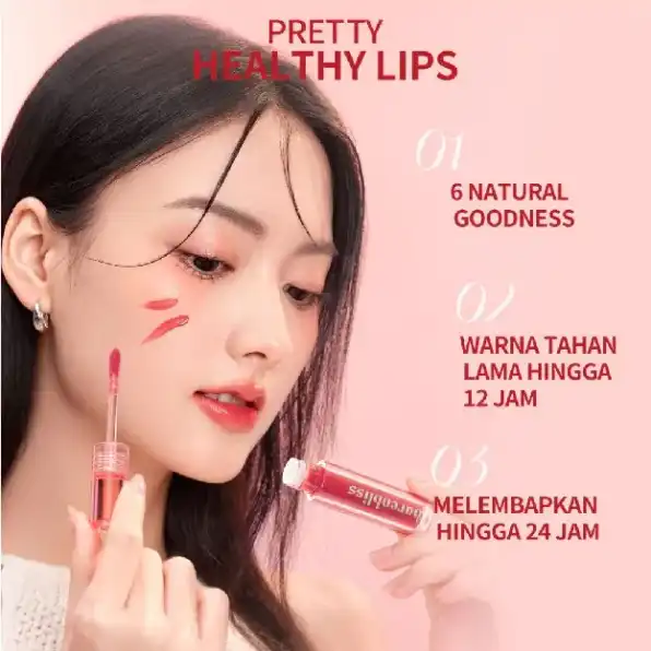 BNB BARENBLISS PEACH MAKES PERFECT LIP TINT KOREA LIP GLOSS TAHAN 24 JAM HASIL NATURAL 3 ML