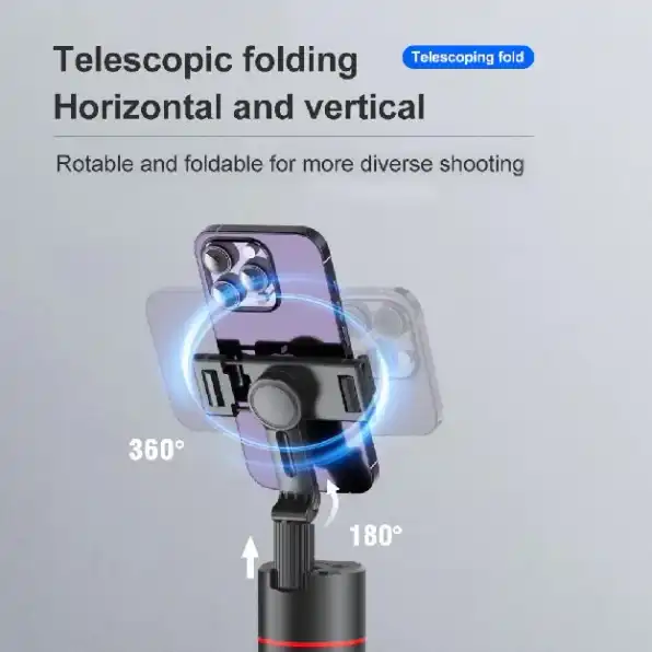 Auto Face Tracking Gimbal Handphone Stabilizer Tripod Phone Selfie Stick 360°Rotation Holder AI Foll