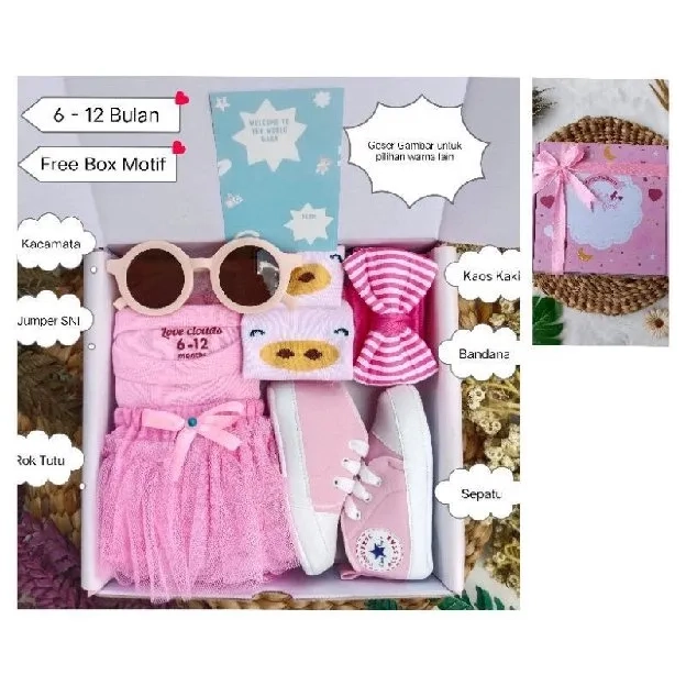 Hampers Bayi Newborn Baby Gift Set Parcel Bayi Laki-laki Perempuan Kado Lahiran Bayi