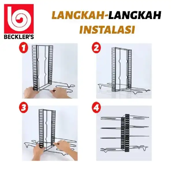 Rak Tutup Panci Teplon Wajan/ Rak Dapur Stainless Steel Serbaguna