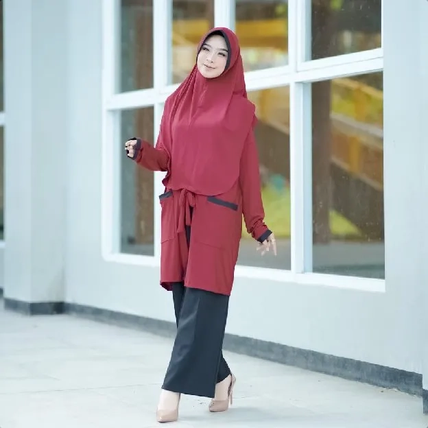 Khimar hijab jilbab kerudung cardigan PED ANTEM