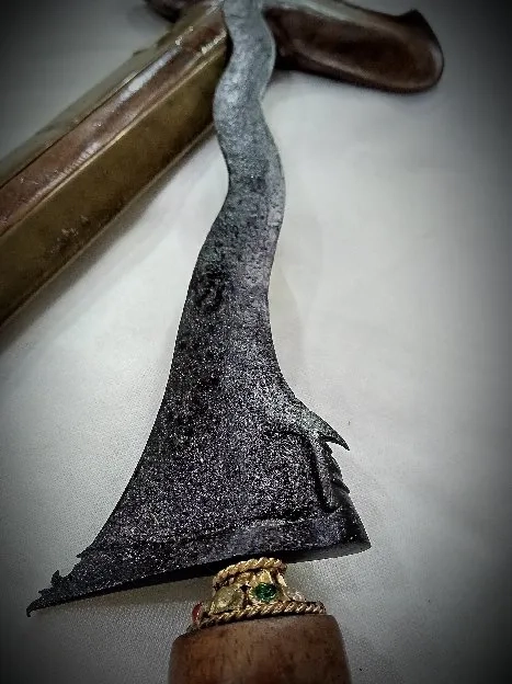 Keris wingit Carubuk Luk 7 Majapahit 