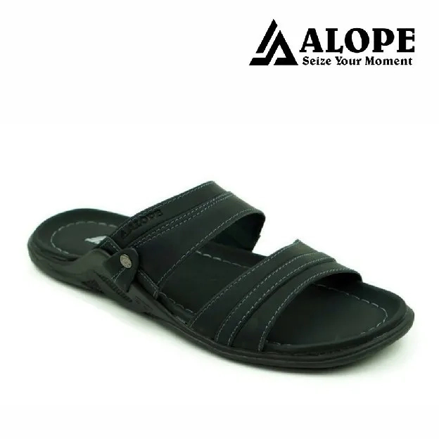 Bisa COD - Sandal Kulit H06 ALOPE Pria - dmn