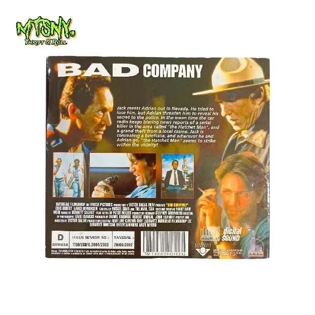 Kaset VCD CD Bad Company Thriller Horor Crime Misteri 1996