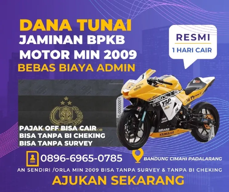 gadai BPKB motor Bandung Cimahi Padalarang 