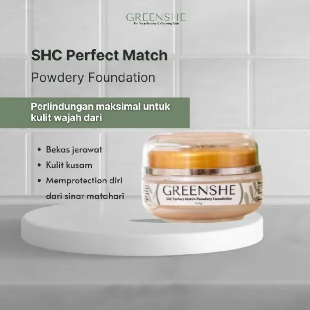 BEDAK SHC / BEDAK GREENSHE/ TONER GREENSHE /SERUM PRIMER ! BIKIN WAJAH GLOWING BEBAS JERAWAT MENUTUP