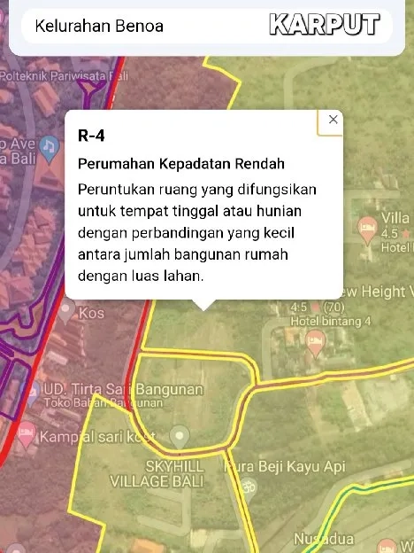 Tanah 14,4 are, 14,5, are & 18,1 are FULL VIEW, Jl. Dharmawangsa Benoa Kutuh Kuta Selatan