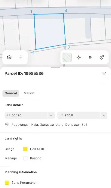 Tanah 2,5 are, Jl. Apit Telaga Tunjung Tutur Ayani Utara Peguyangan Kaja Denpasar