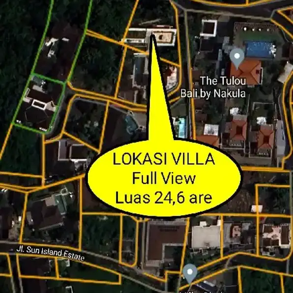 Dijual VILLA EXCLUSIVE FULL VIEW, Jl. Raya Tiara Nusa GOA GONG Kuta Selatan