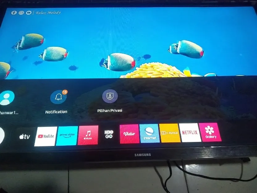 Dijual TV merk Samsung smart Tizen 32 inch digital fullset 