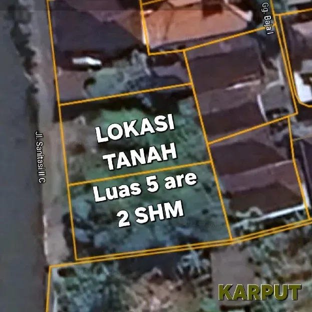 Dijual 4,87 are, Jl. Sanitasi Pendidikan Sidakarya Sesetan.Denpasar