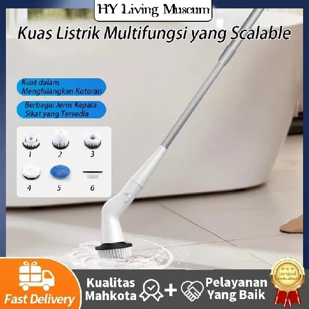 Sikat Pembersih Listrik Sikat Pembersih Elektrik Tanpa Kabel Tahan Air portable Shower Lantai Kamar