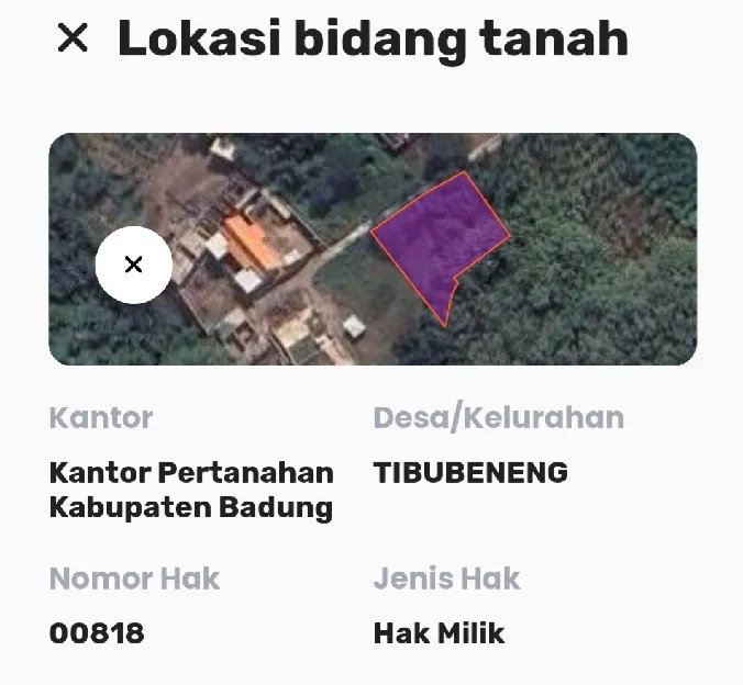 Dijual 7,45 are, Jl. Panggang Padonan Tibubeneng Canggu Kuta Utara