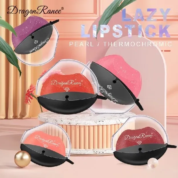 BOX UNGU DIAMOND DRAGON RANEE LAZY LIPS THERMOCHROMIC LIPSTICK BERUBAH WARNA