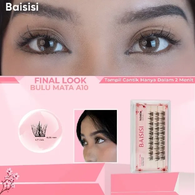 Bulu Mata Palsu + Lem Bulu Mata Eyelash Extention | Eye Make Up | Douyin Lash