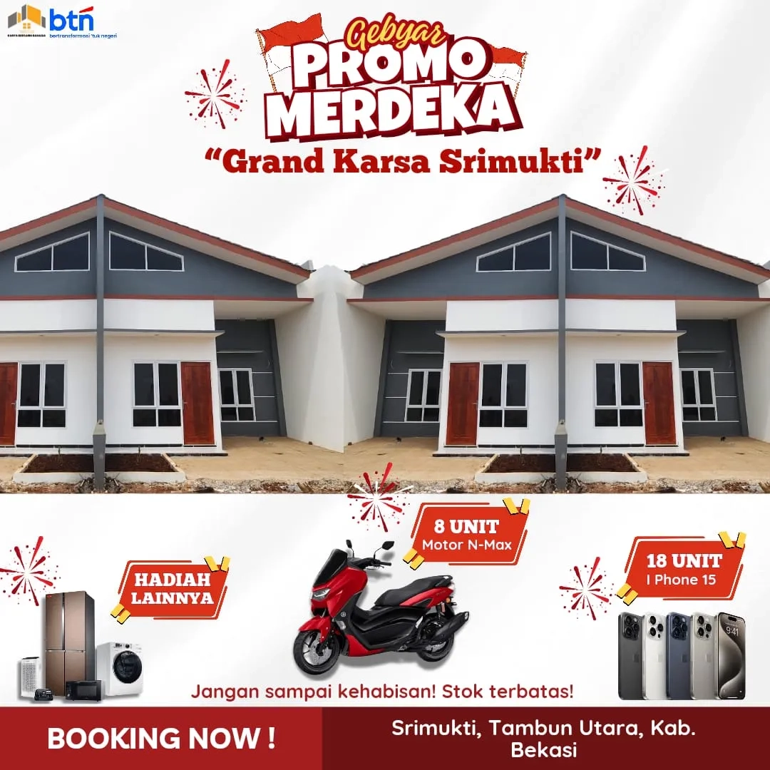 Rumah baru Minimalis harga ekonomis Bekasi Utara