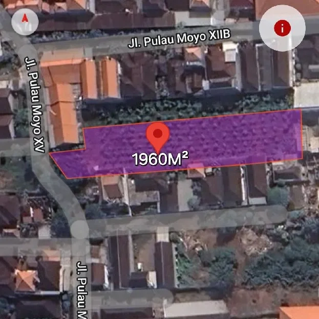 Dijual 19,6 are, Jl. Pulau Moyo XV Pedungan Denpasar Selatan