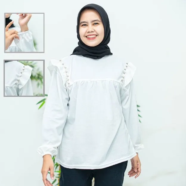 Ec Blouse mutiara aminah abu l atasan fashion baju blouse wanita