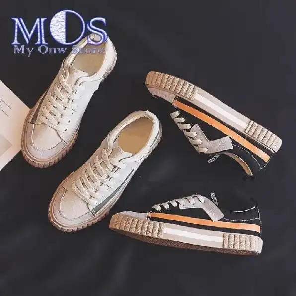 Sepatu Wanita Cewek Import Tali Kanvas Trend korea heyko ori original import