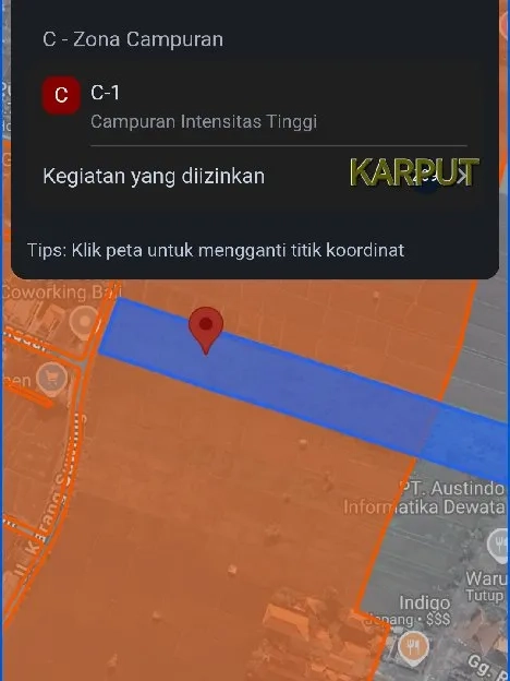 Dijual 30 are, Jl. Karang Suwung Pantai Berawa Tibubeneng Canggu Kuta Utara