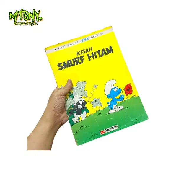 Komik Eropa Jadul Lawas Vintage Kisah Smurf Hitam Aya Media 1988