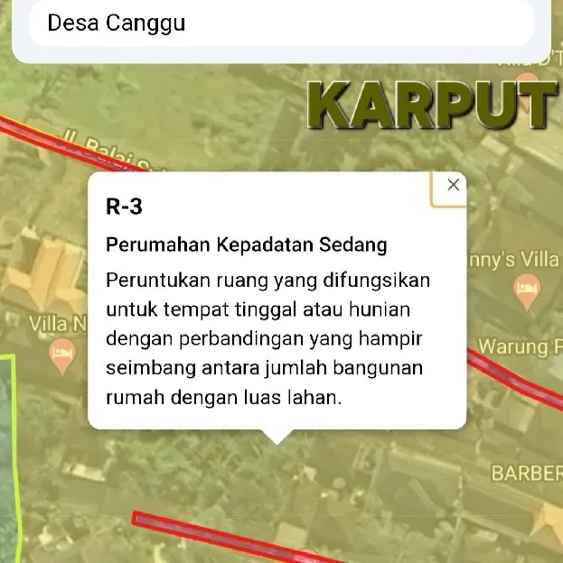 Dijual 2,75 are, Jl. Raya Babakan Canggu Tibubeneng Kuta Utara