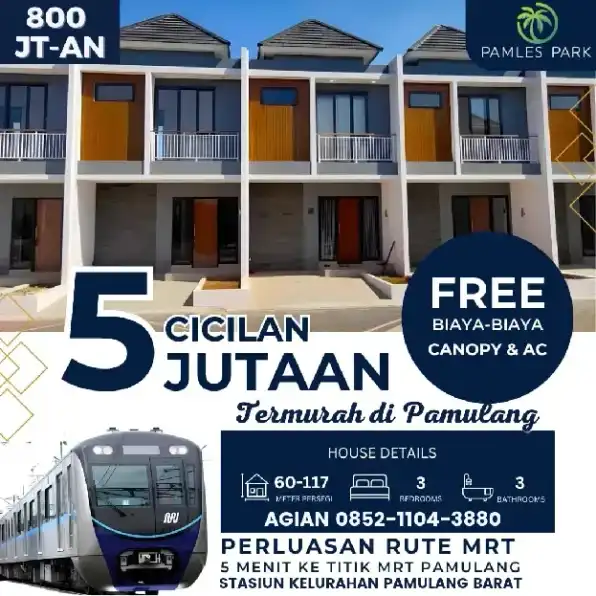 Rumah 2 lantai paling murah