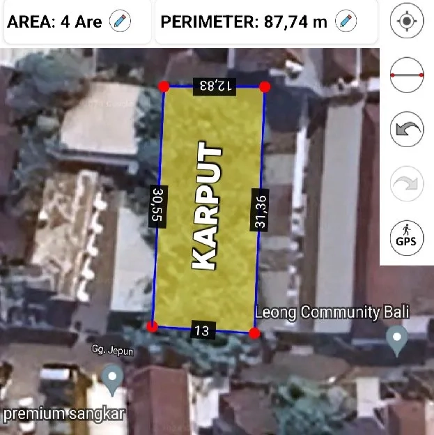 Dijual 4 are, Jl. Gn. Andakasa SATELINDO Penamparan Denpasar