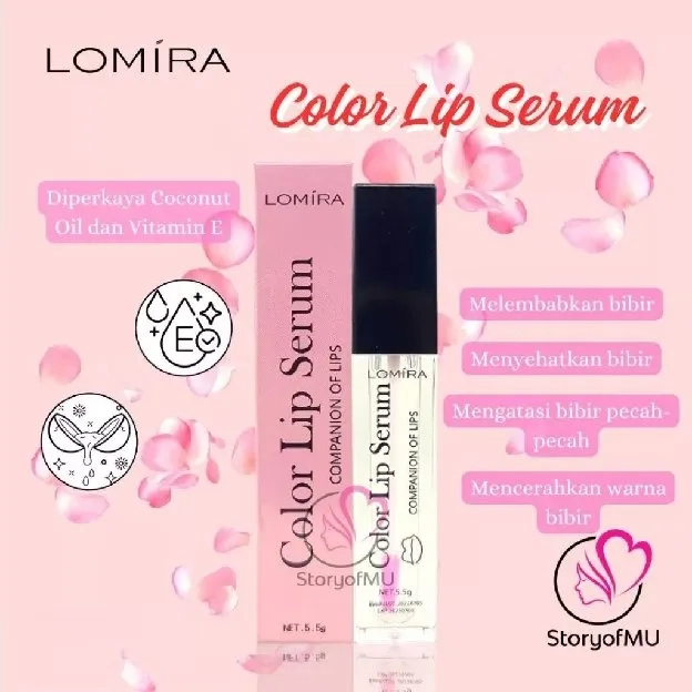 Lomira Lip Serum Korea Pelembab Bibir Pink Color Untuk Bibir Hitam Dan Kering Pecah Original 100% BP