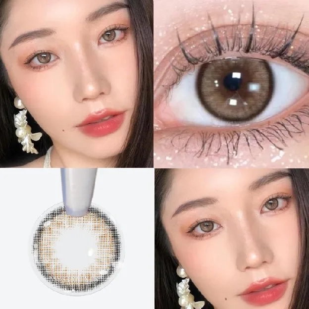 mysticeyes softlens Twilight seri Grey and brown color lensa 14.5mm normol