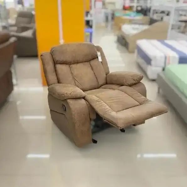 Selma Norton Sofa Goyang Recliner Febric 1 Seater - Coklat