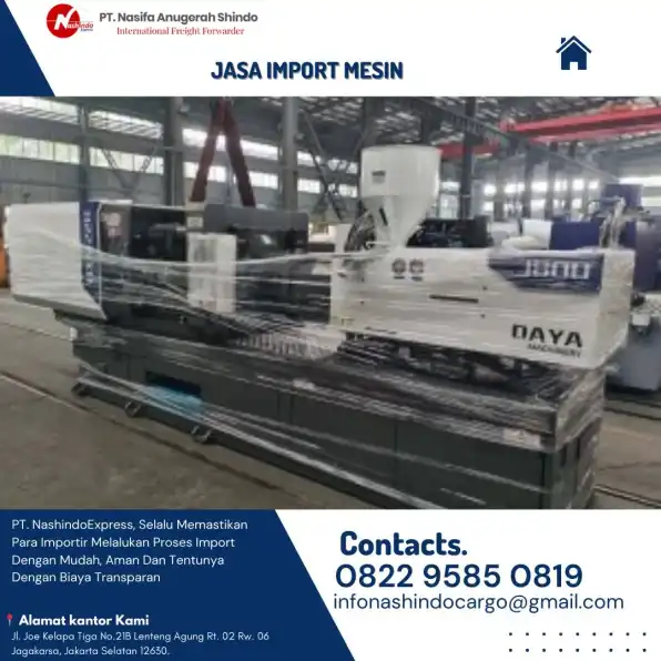 Jasa Import Mesin Baru / Bekas Dari Vietnam Ke Indonesia