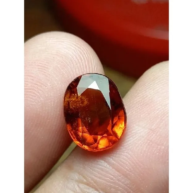 natural garnet hesonite srilanka 4.30ct