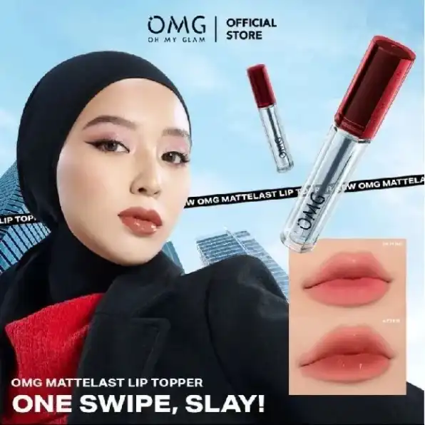 OMG OH MY GLAM Gloss Lip Finish, Transform Your Lip Cream From MATTE to GLOSS for THE VINYL LIP LOOK