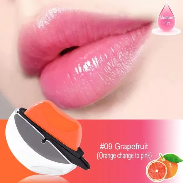 Lazy Lips Bentuk Bibir Moisturizing Lip Glow Lipstik Change Color Pink Tahan Lama