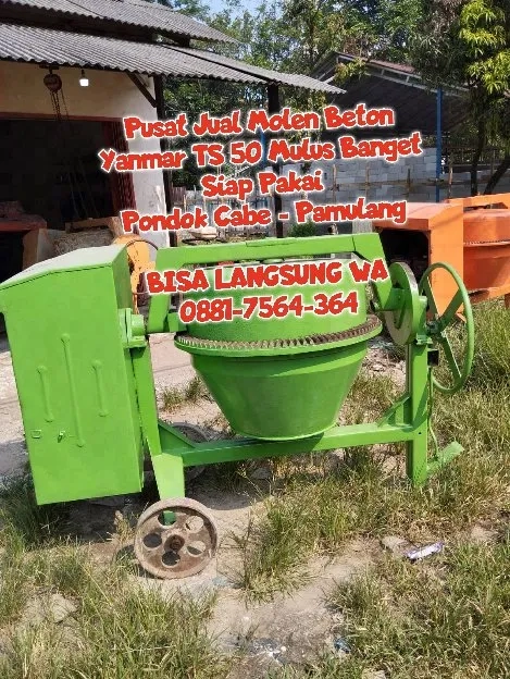 Jual Molen Beton Yanmar Mulus Banget Normal Siap Pakai Pamulang Tangerang