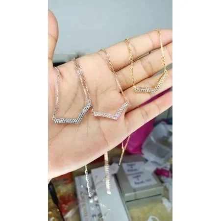 Kalung Viral Fuji / Kalung Wanita Bahan Titanium / Aksesoris Fashion Wanita Bahan Titanium Asli