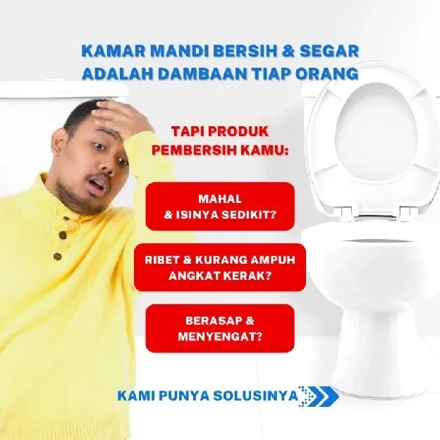 Pembersih Kerak Lantai Kamar Mandi Toilet 5x Lebih Kuat