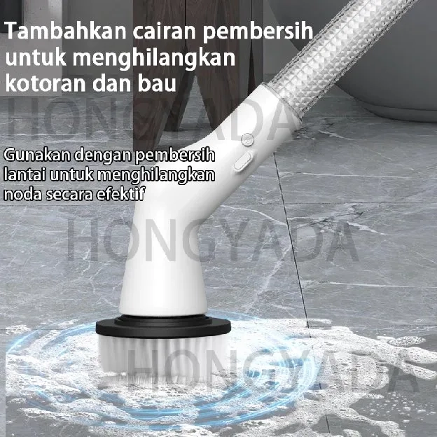 Sikat Pembersih Listrik Sikat Pembersih Elektrik Tanpa Kabel Tahan Air portable Shower Lantai Kamar