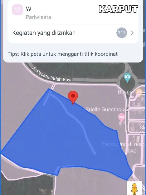 Dijual 6,375 Ha. Jl. Pecatu Indah Raya Pecatu GRAHA Kuta Selatan