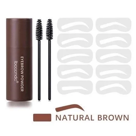 Ibcccndc Eyebrow Stamp Cetakan Alis Instan Bedak Alis Eyebrow Powder