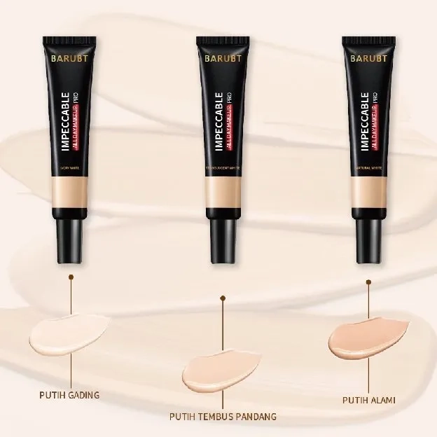 BPOM BARUBT Foundation Concealer  Nourish The Skin Full Coverage Makeup liquid Foundation anti kerin