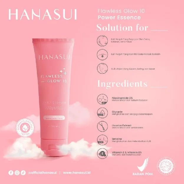 HANASUI SKINCARE FLAWLESS SERIES - CREAM CLEANSER ESSENCE ORIGINAL