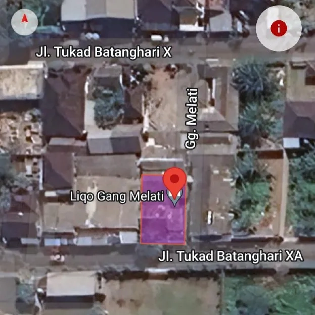 Tanah 2 are, Jl. Tukad Batanghari Panjer Renon Denpasar