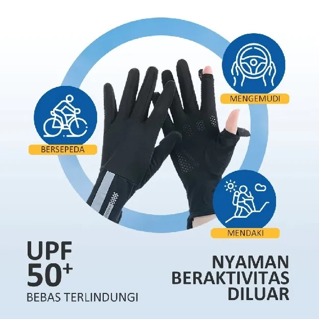 Sarung Tangan Sutra Es Anti uv motor wanita sarung tangan montor wanita kaos tangan motor wanita sar