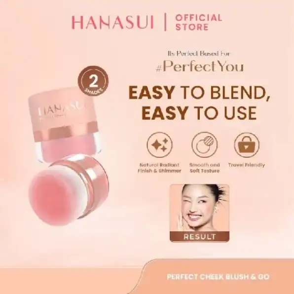 Hanasui Perfect Cheek Blush & Go Powder