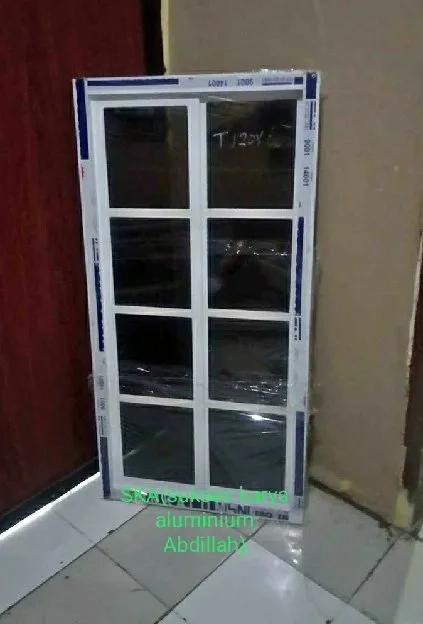 jendela ALUMINIUM model dobel jungkit plus KUSEN 3in UK T120xL120