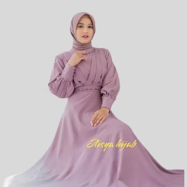 Achanta dress - dress muslimah - dress kondangan - dress mewah