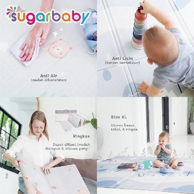 Foldable Baby Playmat murah / Playmat Lipat Anak / Karpet Lipat Bayi / Matras Bayi