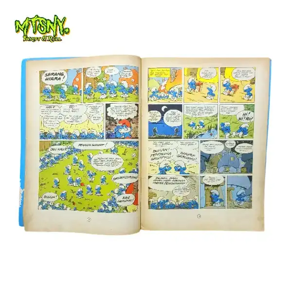 Komik Lebar Eropa Kisah Kepala Smurf Dan Smurf Keras Kepala 1987